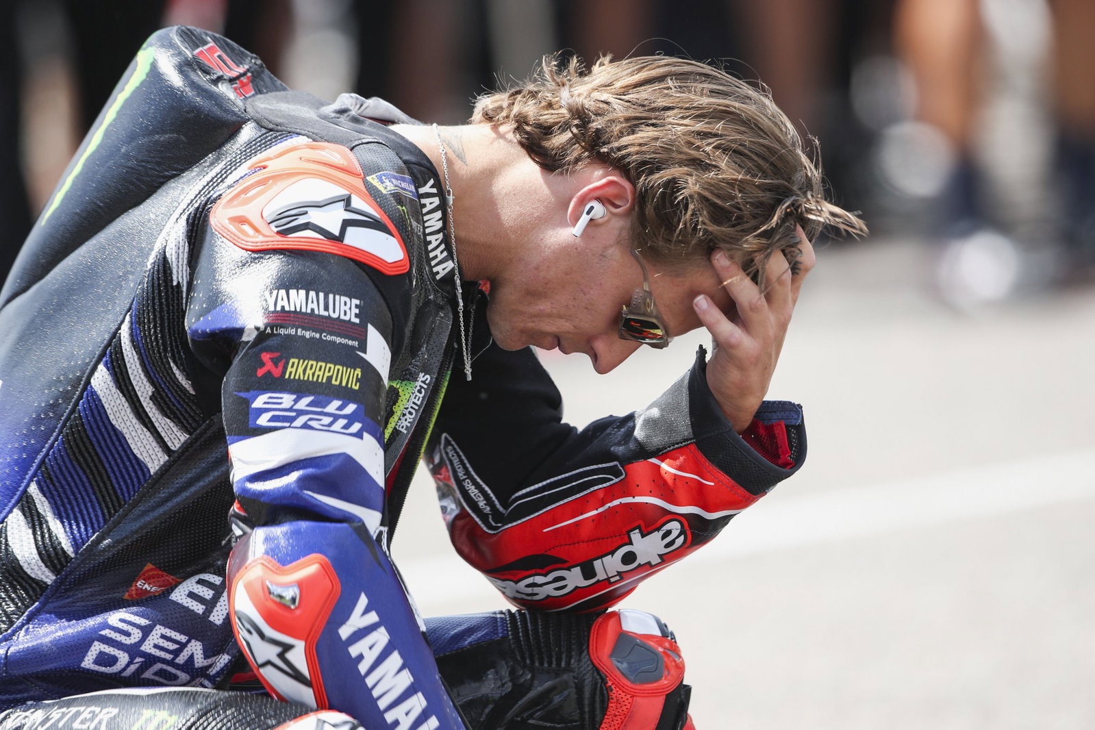 Quartararo en Sachsenring. Crédito: Oro y Ganso.